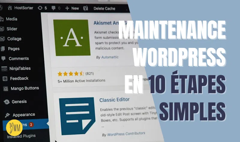 Maintenance d'un site WordPress : entretien facile en 10 étapes