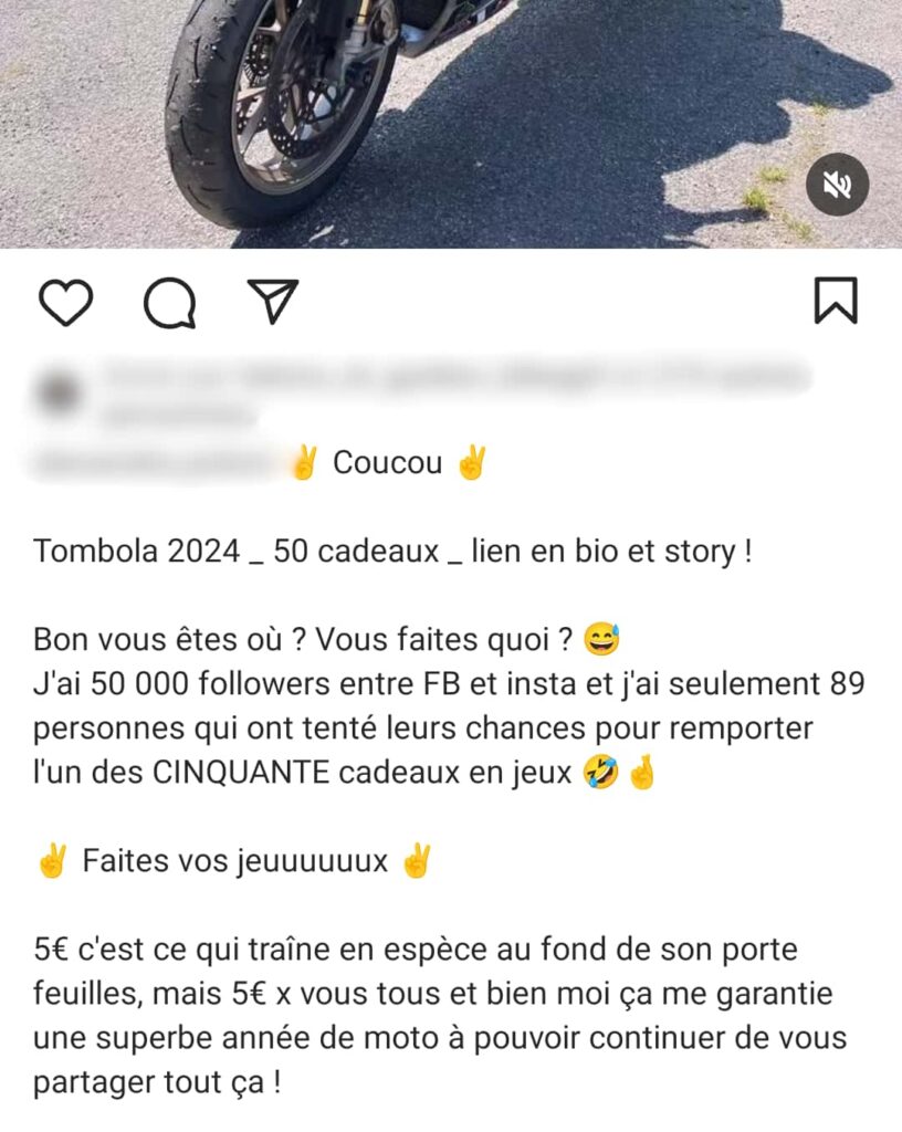 Cagnotte en ligne ou tombola ne sont pas plus efficaces que le sponsoring