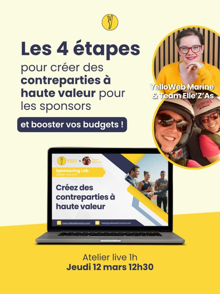 Sponsoring Lab - atelier en live contreparties 12 mars 2026 ©YelloWeb Marine x Team ElleZAs v2